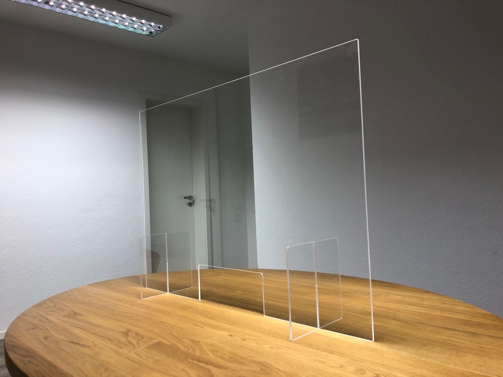 Grünke Original Spuckschutz Nr. 5 Tischaufsatz (Höhe: 50cm) Hustenschutz Niesschutz Aus Acrylglas Acryl (Stärke: 4mm (normal), Breite: 50cm